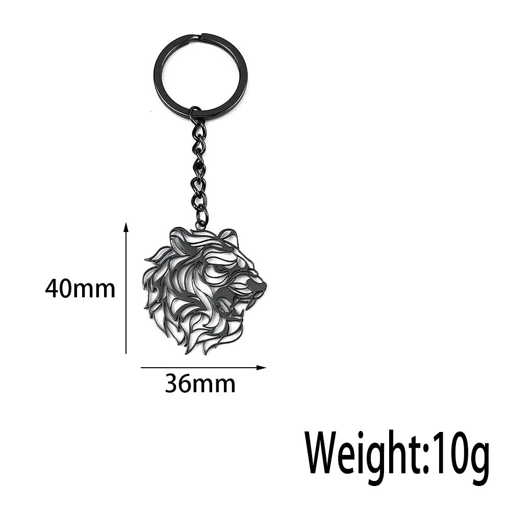 Tiger Head Keychain