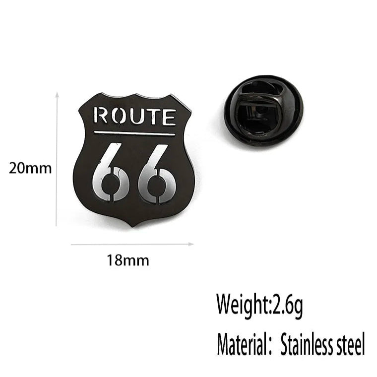 Route 66 Brooch Pin