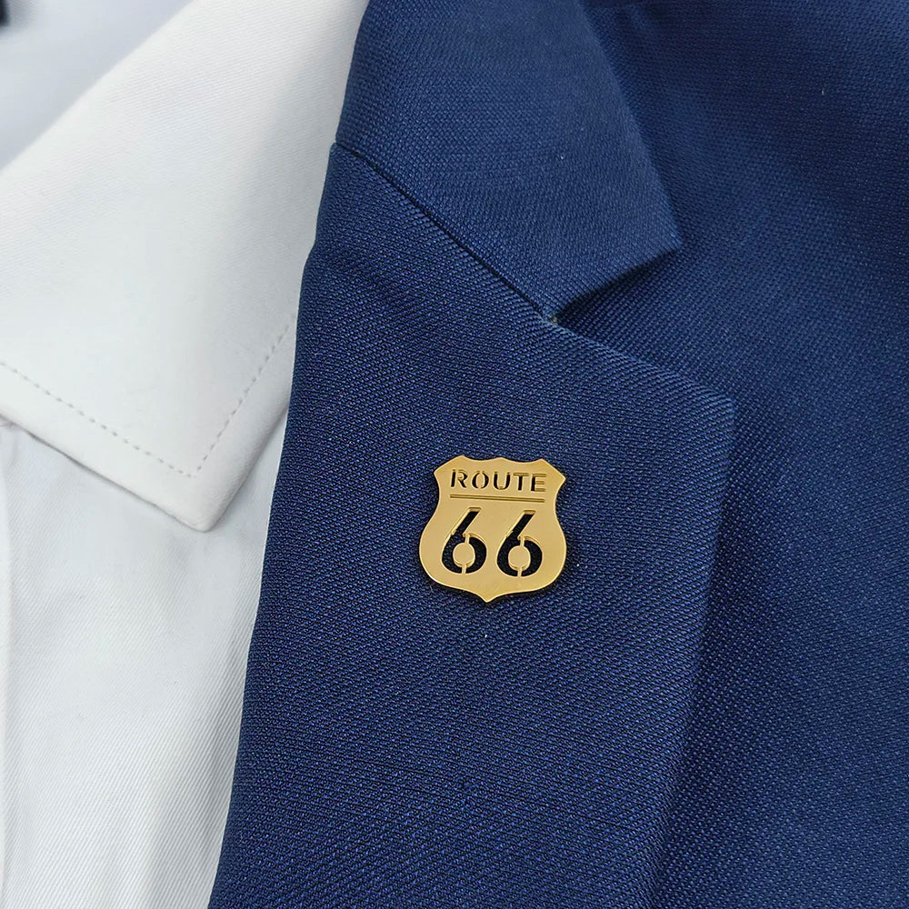 Route 66 Brooch Pin