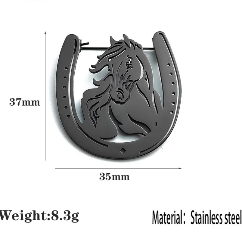 Horseshoe Brooch Pin