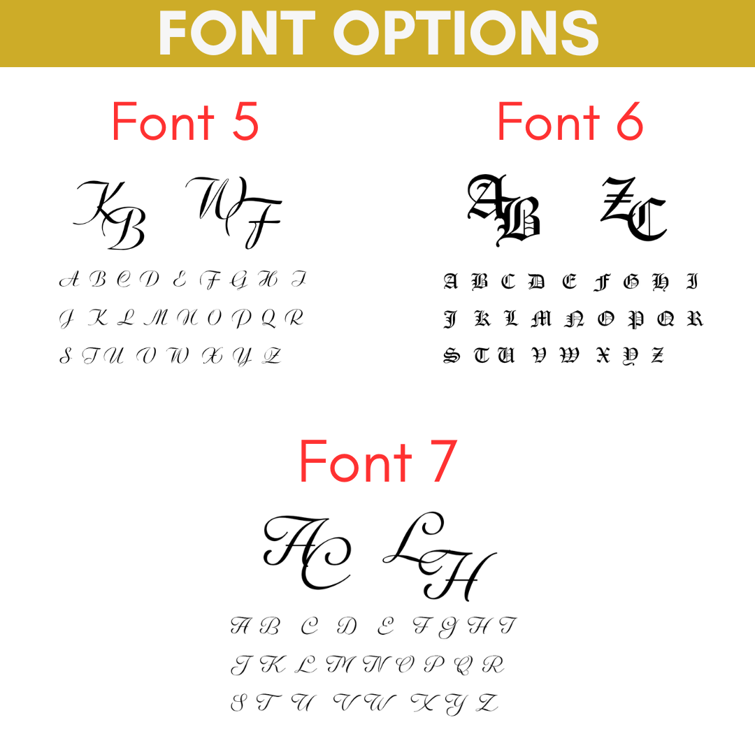 Custom Name Initials Tie Clips