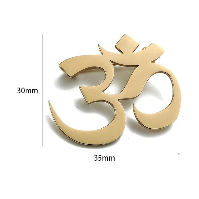 Om Symbol Brooch Pin