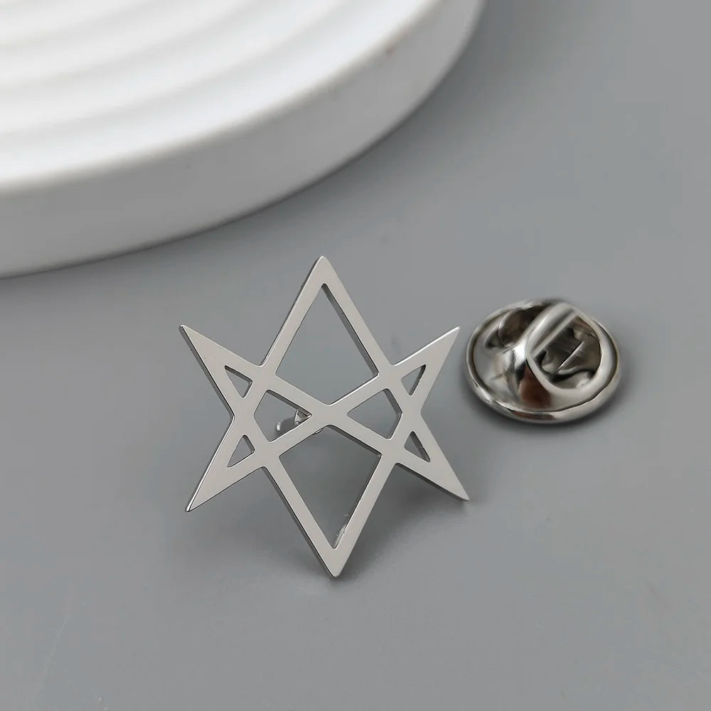 Honeycomb Hexagon Brooch Pin