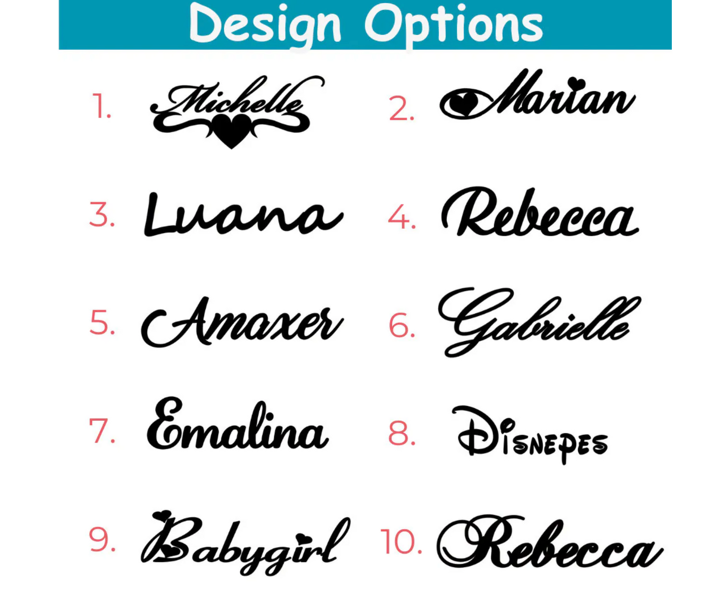 Custom Name Brooch