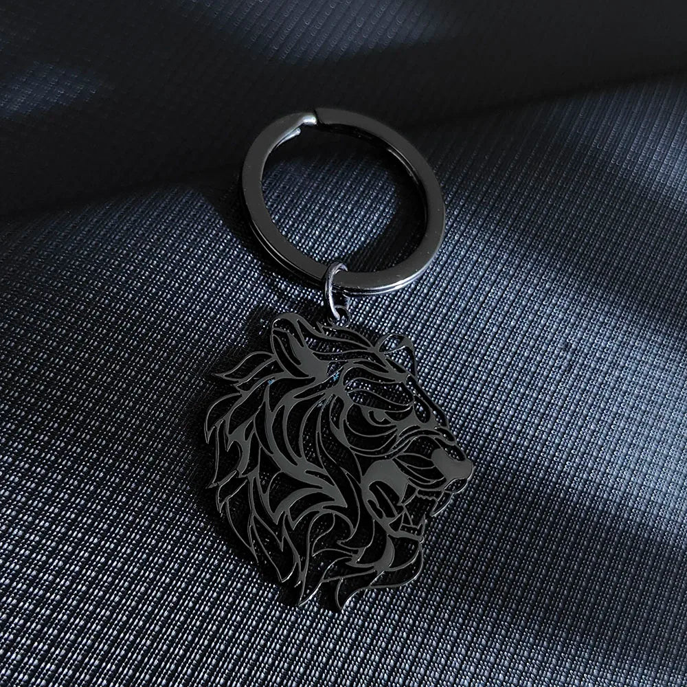 Tiger Head Keychain