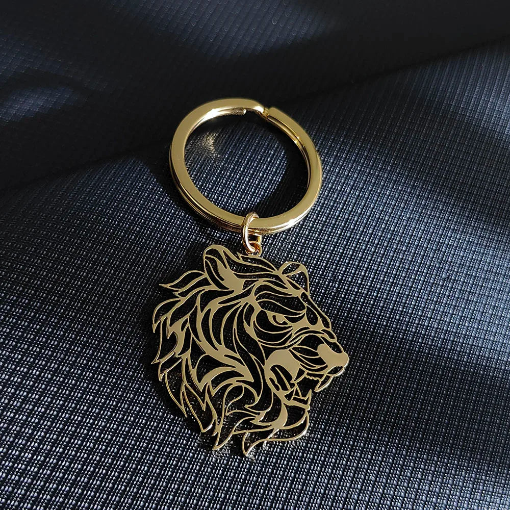 Tiger Head Keychain