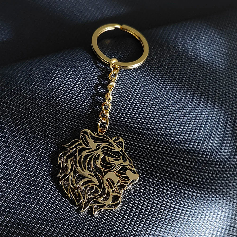 Tiger Head Keychain