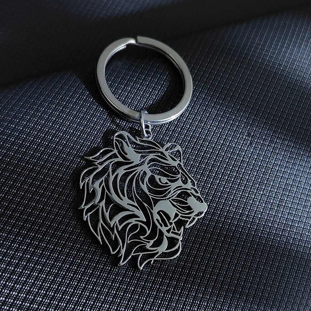 Tiger Head Keychain