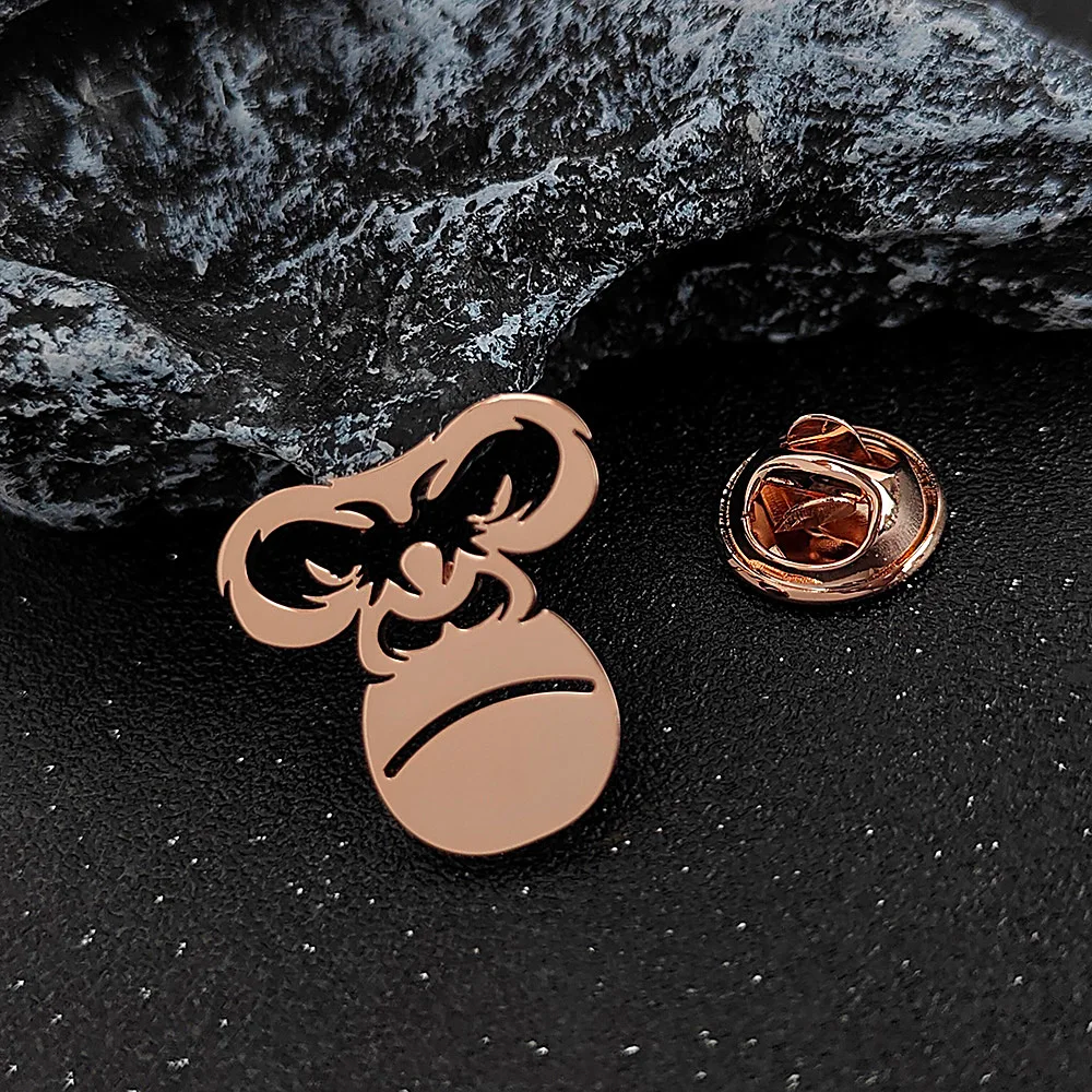 Meditating Ape Brooch Pin