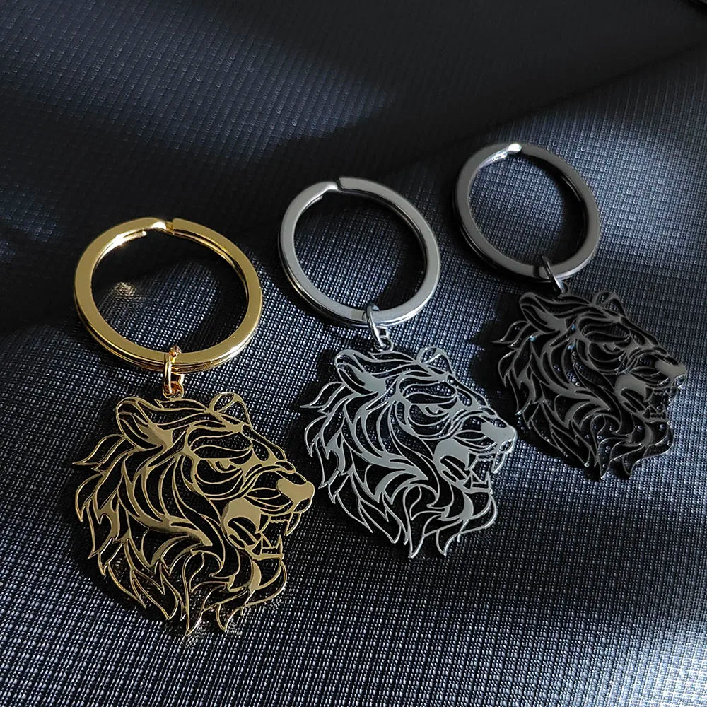 Tiger Head Keychain