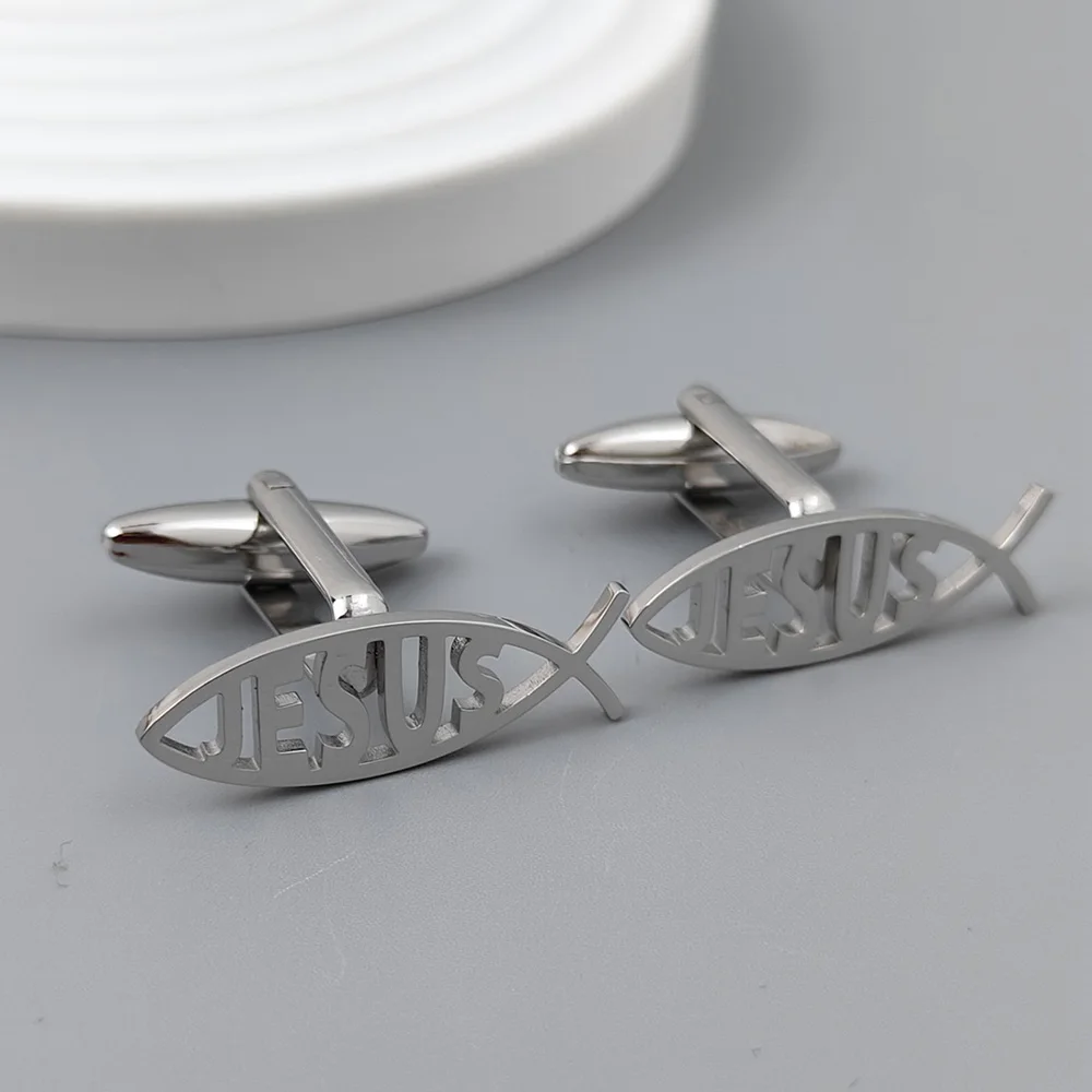 Jesus Fish Cufflinks