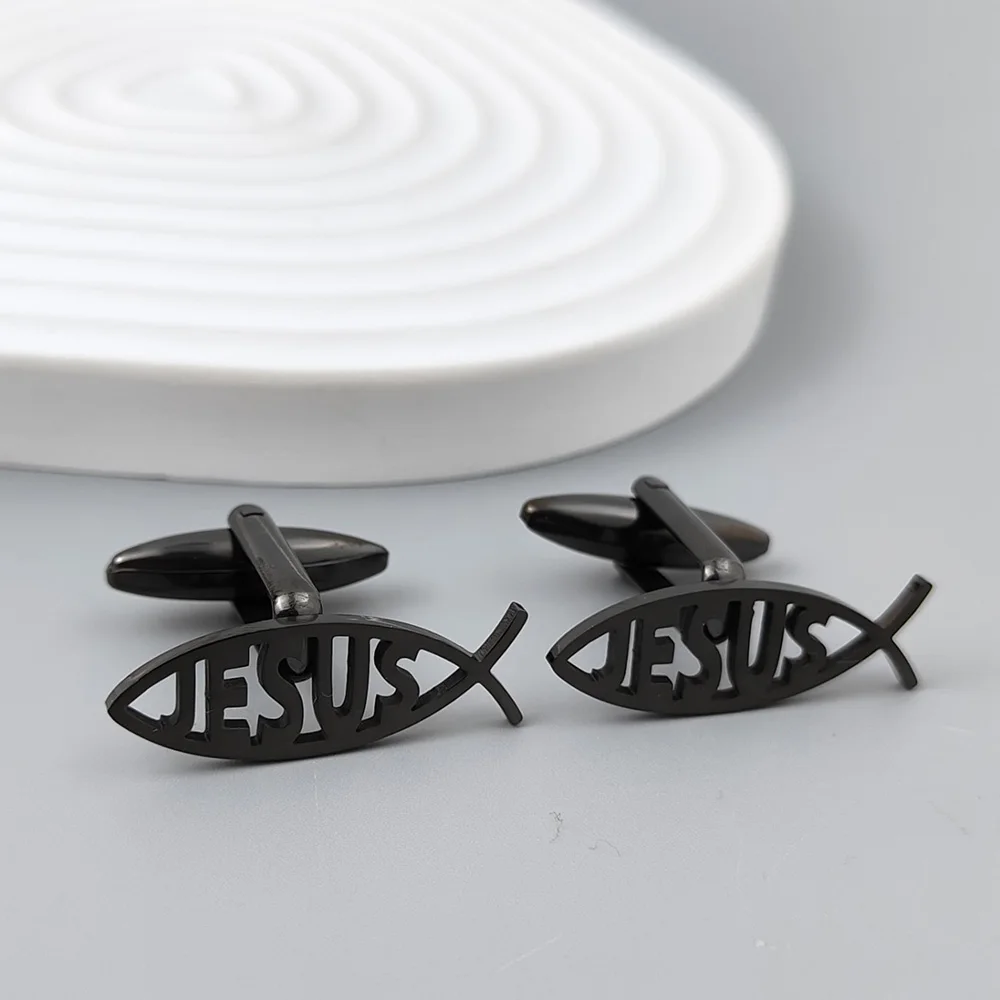 Jesus Fish Cufflinks