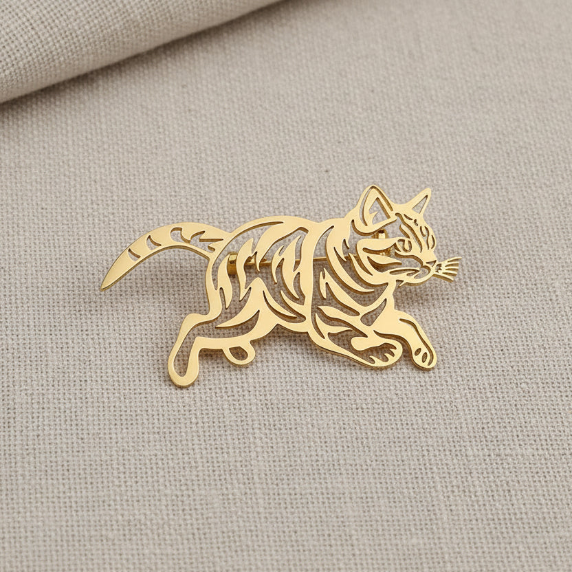 Cat Brooch Pin