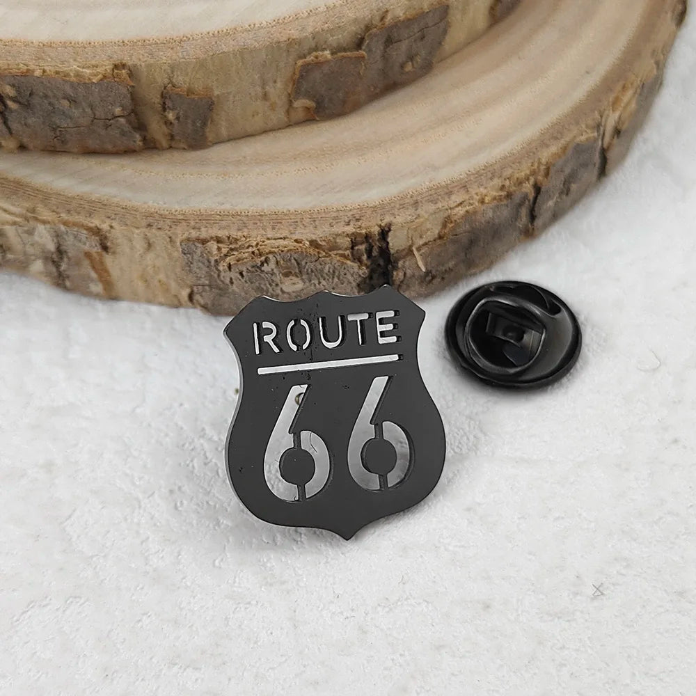 Route 66 Brooch Pin