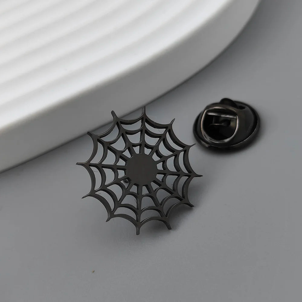 Spider Web Lapel Pin