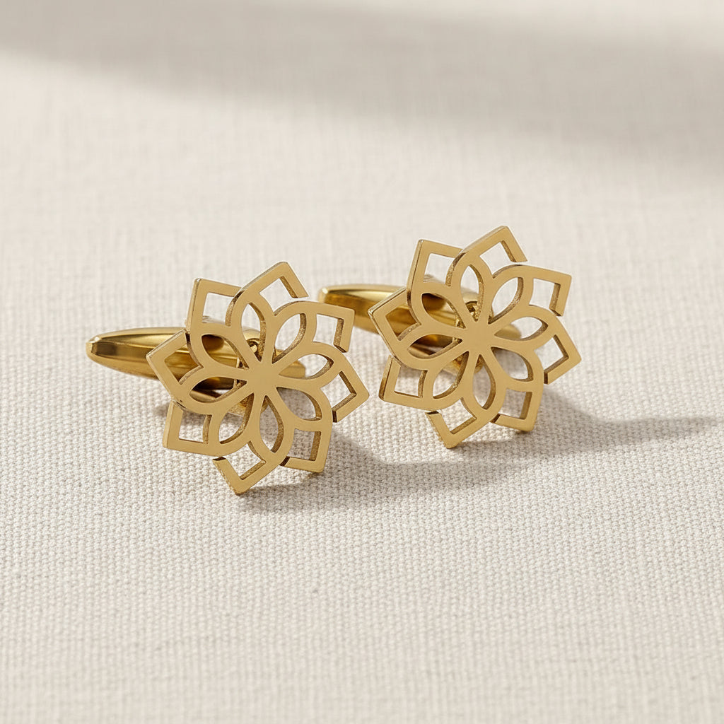 Sacred Flower Cufflinks