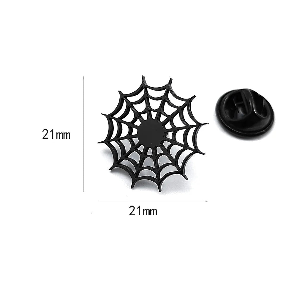 Spider Web Lapel Pin