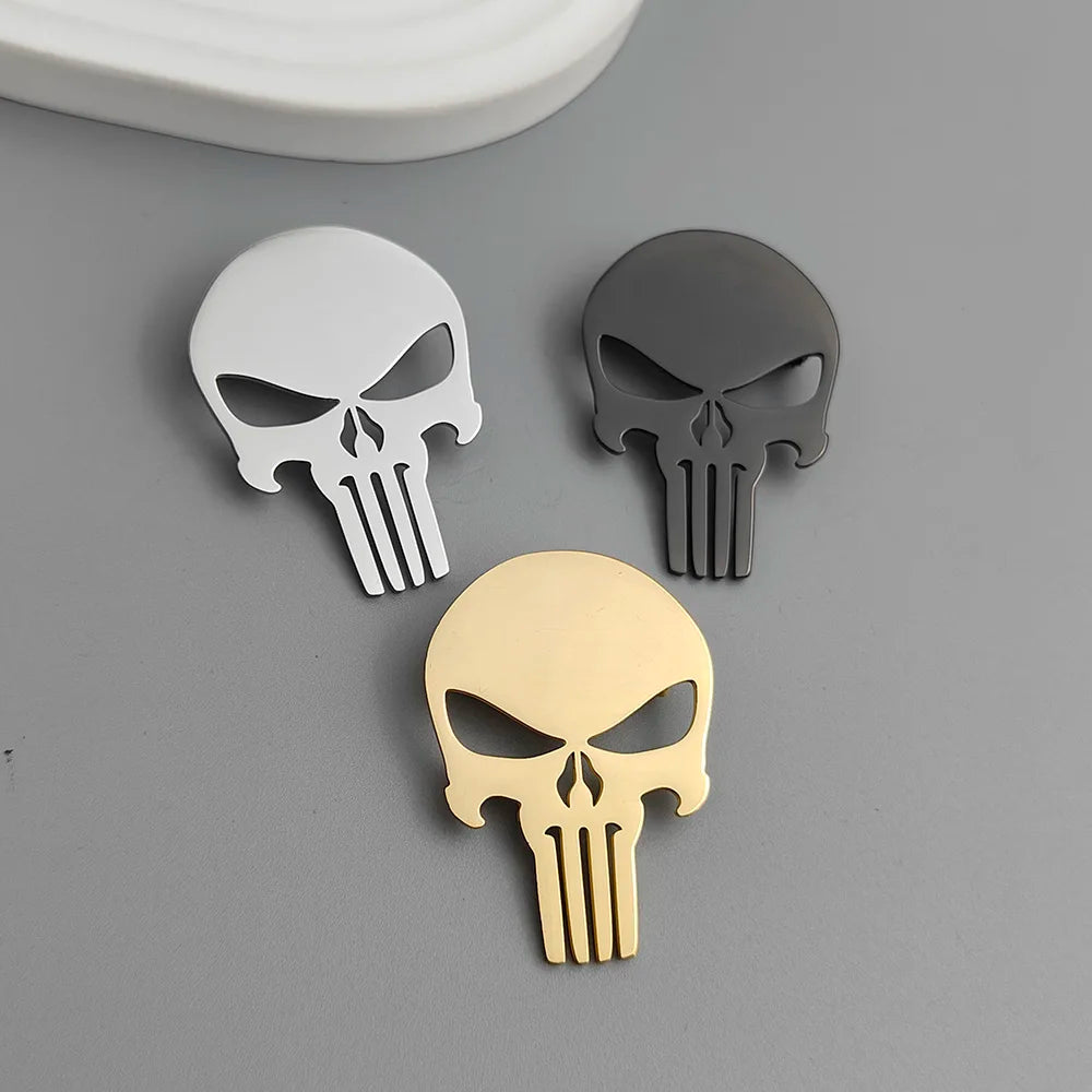 Hollow Large Skull Brooch