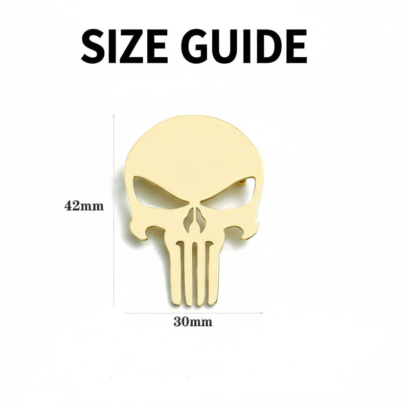Hollow Large Skull Brooch