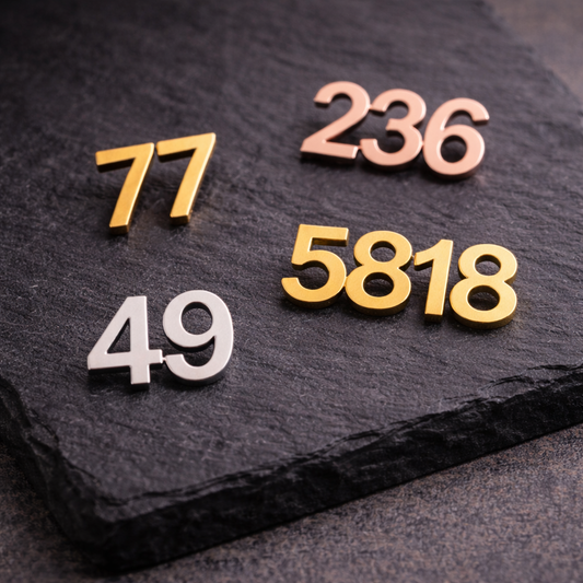 Personalized Number Brooch