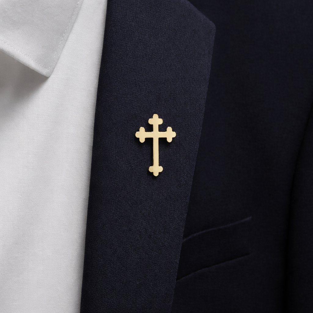 Cross Brooch Pin