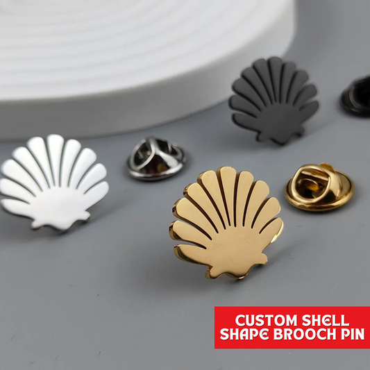 Shell Shape Brooch Pin