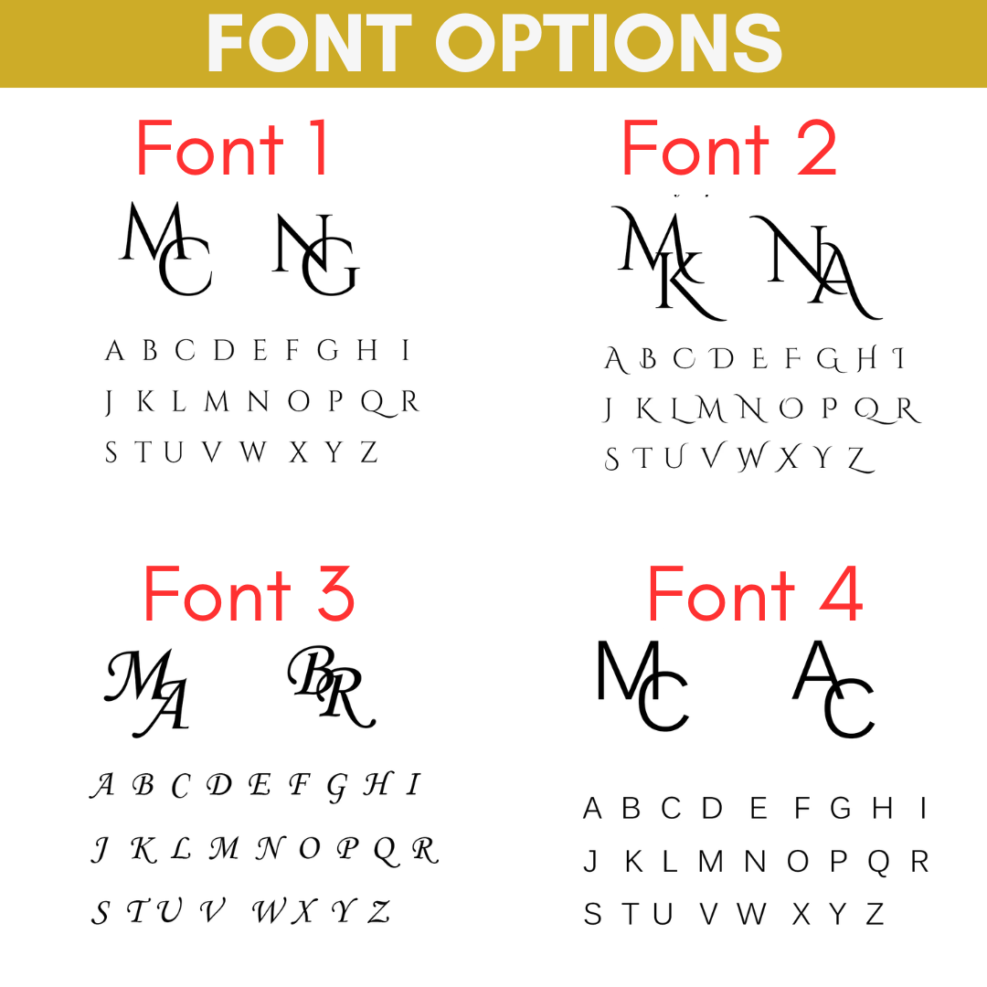 Custom Initials Cufflinks