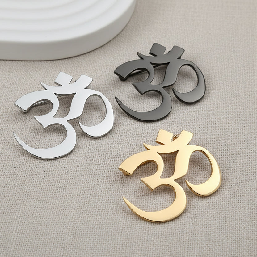 Om Symbol Brooch Pin