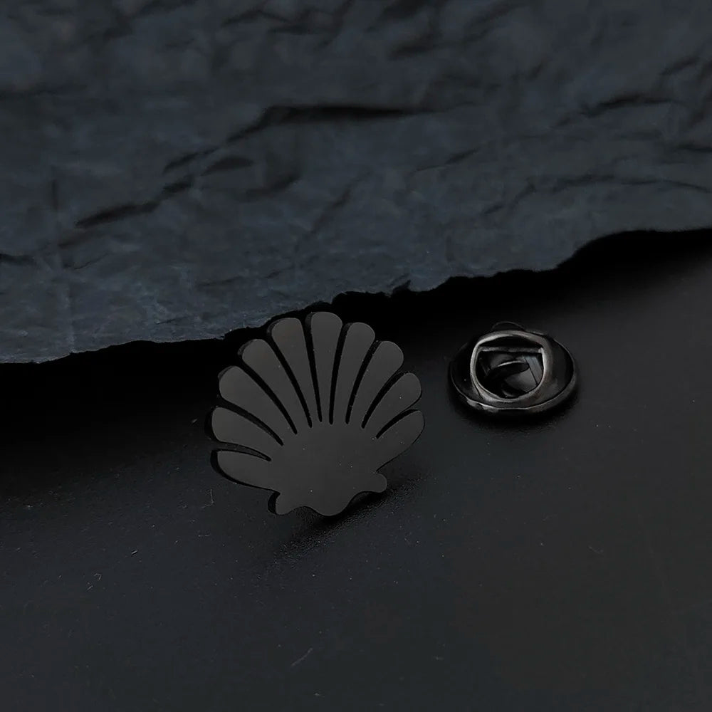 Shell Shape Brooch Pin