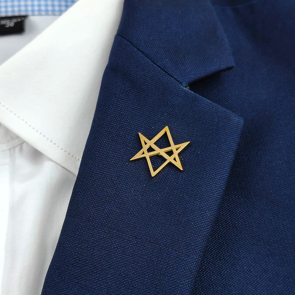 Honeycomb Hexagon Brooch Pin