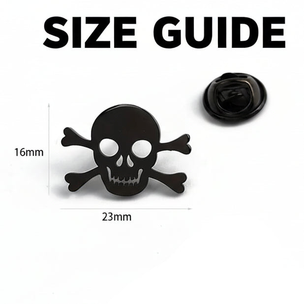 Viking Cross Skull Brooch