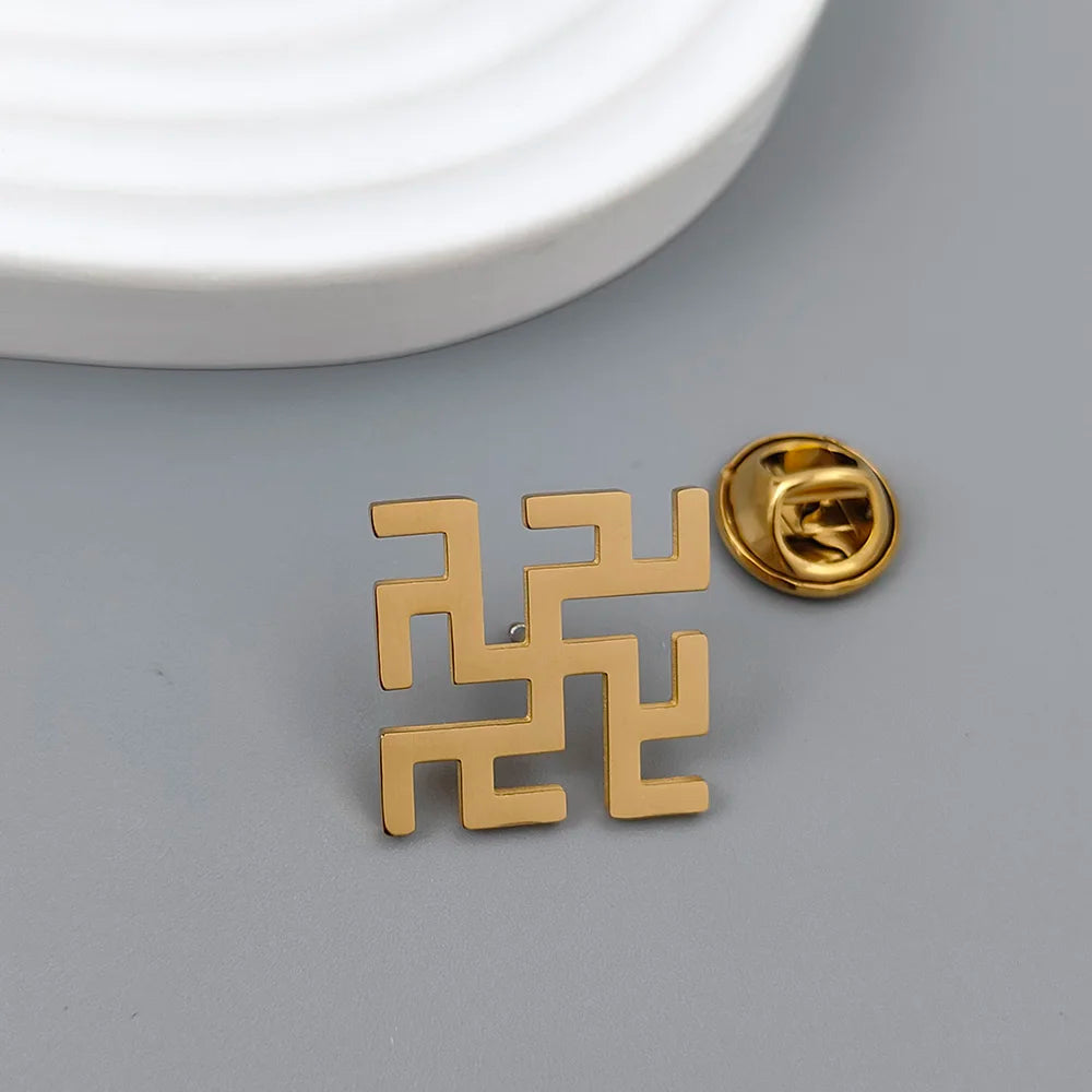 Om Sanskrit Buddhist Brooch Pin