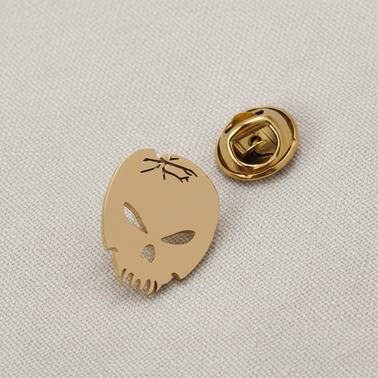 Skull and Tooth Lapel Pin